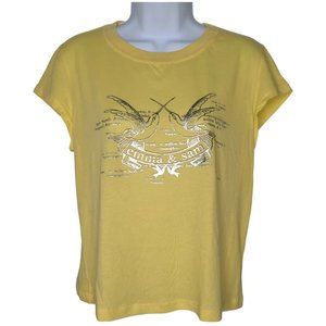 Women's t-shirt Emma & Sam Size L Yellow